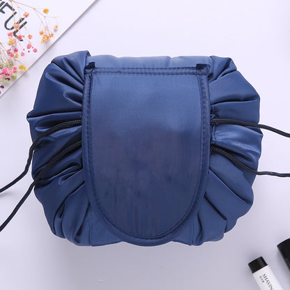 ELECTROPRIME Travel Large Volume Drawstring Bag Cosmetic Sundries Storage Bag(Navy Blue)