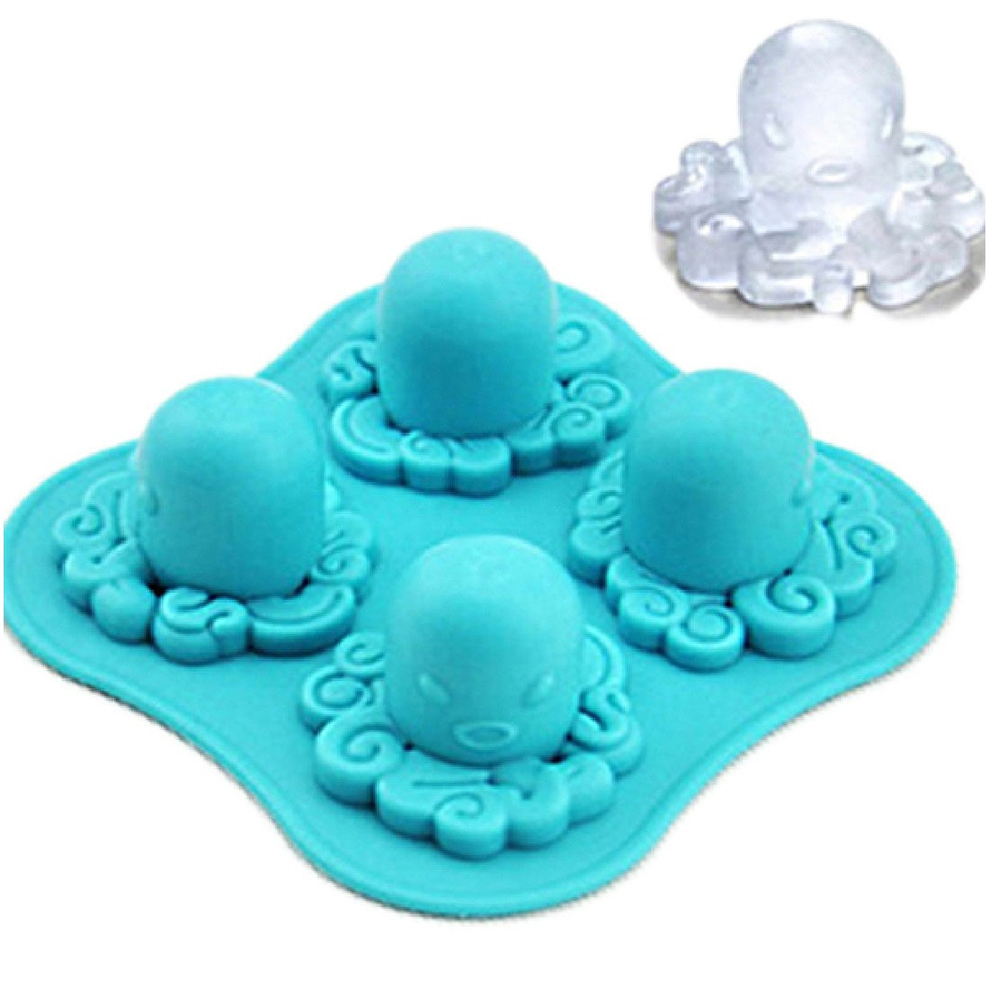 ELECTROPRIME Adorable Octopus Mold Silicone Ice Cube Tools Ice Cream Cube Tray / Ice Mold