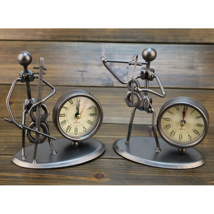 ELECTROPRIME Creative Iron Stainless Steel Small Alarm Clock Retro Personalized Watches and Clocks Boutique Gifts