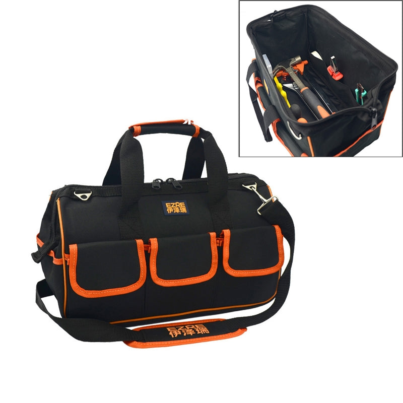 ELECTROPRIME EZRE Multi-function Oxford Cloth Electrician Belt Pouch Maintenance Tools Handbag Shoulder Bag Convenient Tool Bag, Size : 15 inch