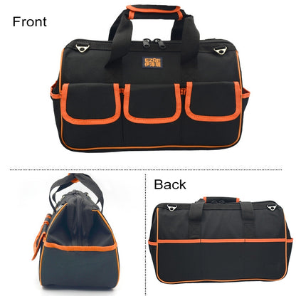 ELECTROPRIME EZRE Multi-function Oxford Cloth Electrician Belt Pouch Maintenance Tools Handbag Shoulder Bag Convenient Tool Bag, Size : 15 inch