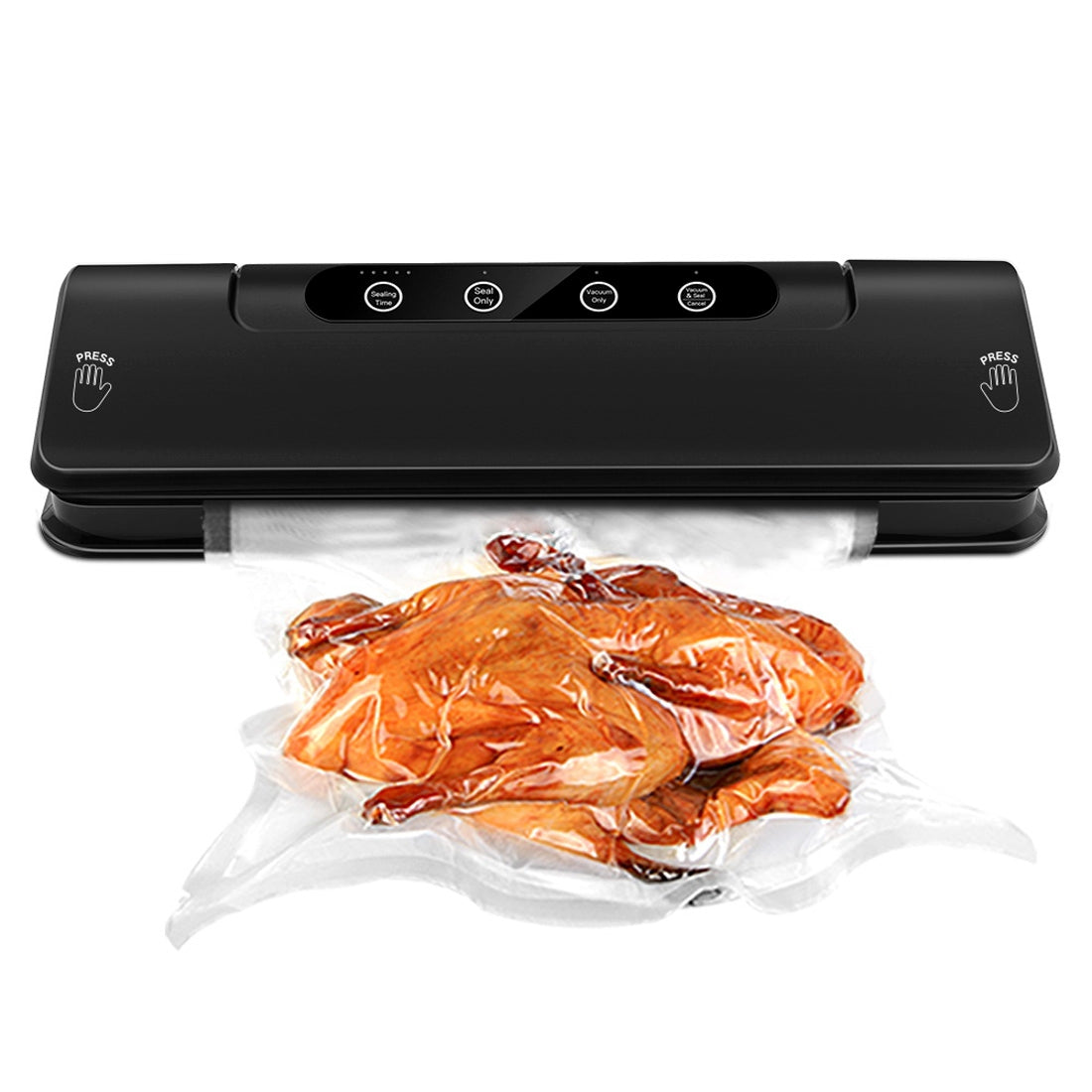 ELECTROPRIME Automatic Vacuum Sealer for Household Food Preservation, with Food Grade Vacuum Bags, US Plug