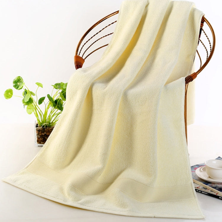 ELECTROPRIME Add Thick Add Large Pure Cotton Bath Towel, Size: 70*140cm (Beige)