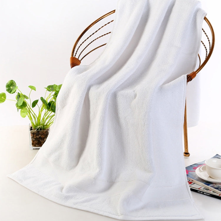 ELECTROPRIME Add Thick Add Large Pure Cotton Bath Towel, Size: 70*140cm (White)