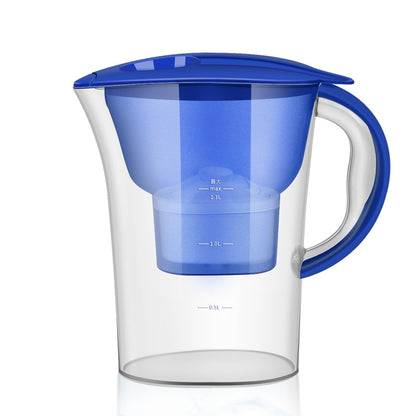 ELECTROPRIME 1.3L Portable Home Kitchen Activated Carbon Filter Cold Water Bottle(Blue)