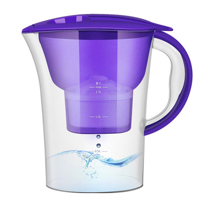 ELECTROPRIME 1.3L Portable Home Kitchen Activated Carbon Filter Cold Water Bottle(Purple)