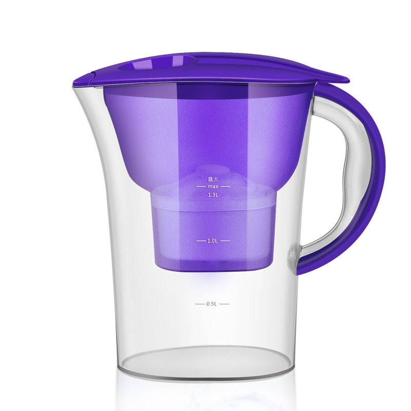 ELECTROPRIME 1.3L Portable Home Kitchen Activated Carbon Filter Cold Water Bottle(Purple)