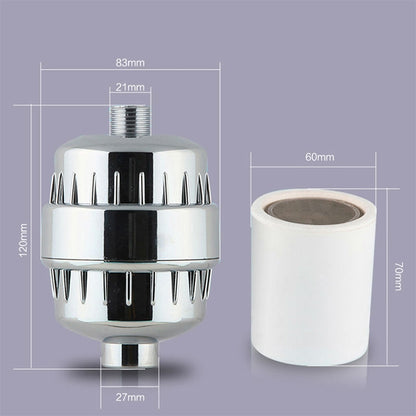 ELECTROPRIME Bath Water Purifier Shower Faucet Chlorine Filter, Interface: 2.1cm / 2.7cm