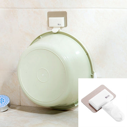 ELECTROPRIME 2 PCS Bathroom Creative Traceless Wall-Mounted Hook(White)
