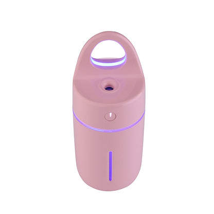 ELECTROPRIME 1.5W - 2W 175ml Mini Portable USB Negative Ions Humidifier Beauty and Water Supplement Instrument with Colorful LED Light(Pink)