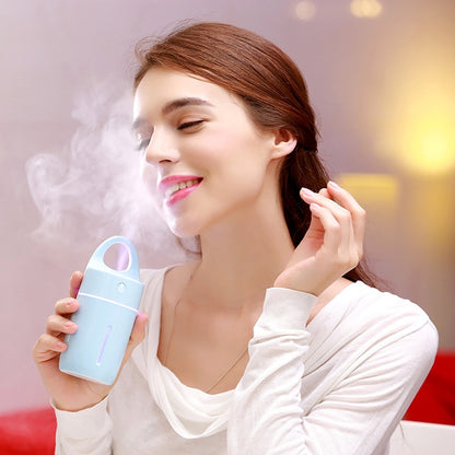 ELECTROPRIME 1.5W - 2W 175ml Mini Portable USB Negative Ions Humidifier Beauty and Water Supplement Instrument with Colorful LED Light(Blue)