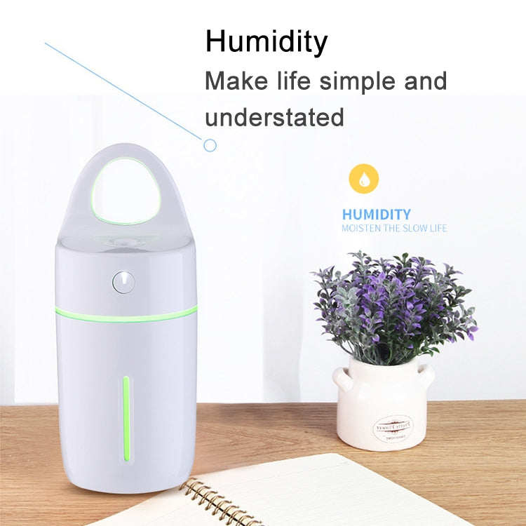 ELECTROPRIME 1.5W - 2W 175ml Mini Portable USB Negative Ions Humidifier Beauty and Water Supplement Instrument with Colorful LED Light(White)