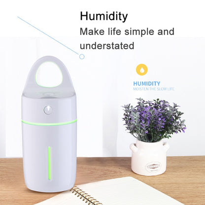ELECTROPRIME 1.5W - 2W 175ml Mini Portable USB Negative Ions Humidifier Beauty and Water Supplement Instrument with Colorful LED Light(White)