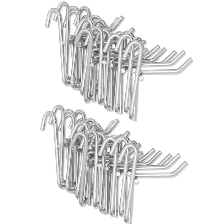 ELECTROPRIME 10pcs 3.5mm Supermarket Iron Grid Shelf Hook, Length: 15cm