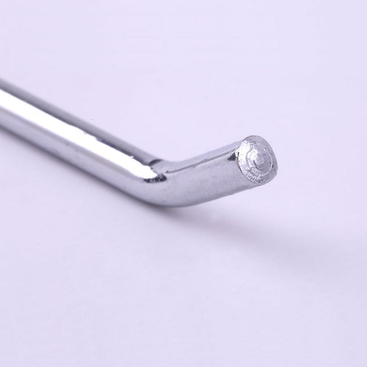 ELECTROPRIME 10pcs 3.5mm Supermarket Iron Grid Shelf Hook, Length: 20cm