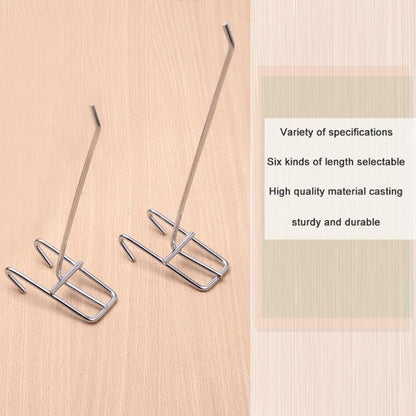 ELECTROPRIME 10pcs 3.5mm Supermarket Iron Grid Shelf Hook, Length: 20cm