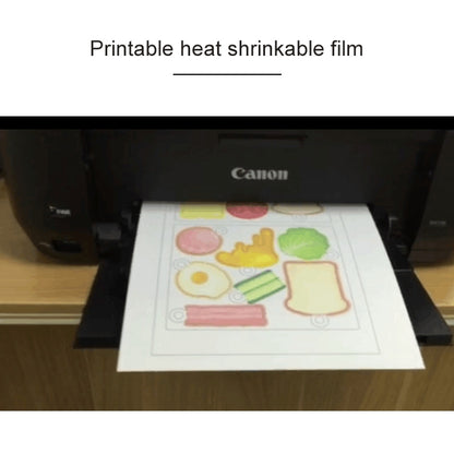 ELECTROPRIME Print Heat Shrink Film DIY Epoxy Print Paper Rubber Stamp Material Print Paper(Transparent)
