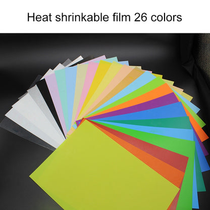 ELECTROPRIME 26 Colors in 1 Colorful Scrub Heat Shrink Film DIY Heat Shrink Film