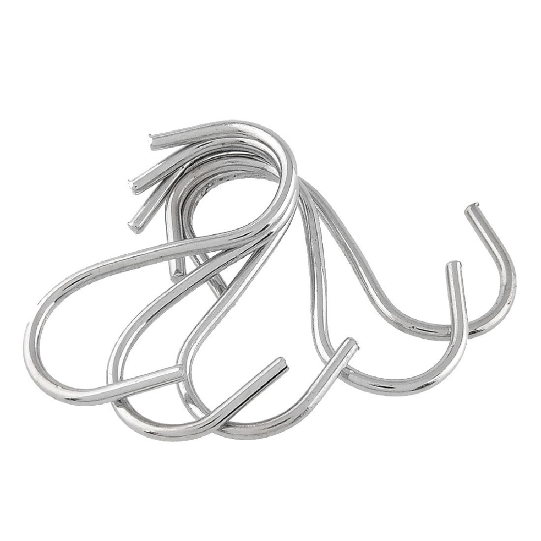 ELECTROPRIME 10pcs 2.5mm Multi-functional S-shaped Stainless Steel Metal Hook, Length: 5.5cm