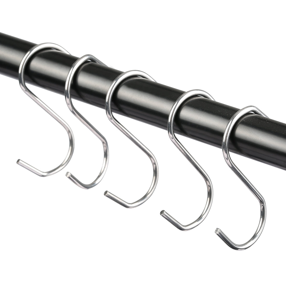 ELECTROPRIME 10pcs 2.5mm Multi-functional S-shaped Stainless Steel Metal Hook, Length: 5.5cm