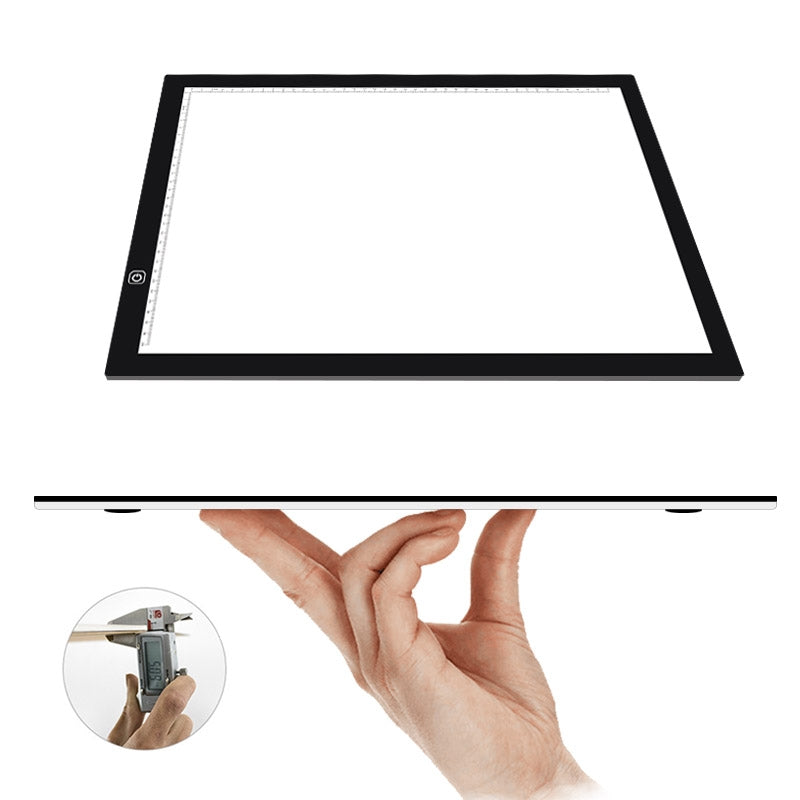 ELECTROPRIME A3 Size 8W 5V LED Ultra-thin Stepless Dimming Acrylic Copy Boards for Anime Sketch Drawing Sketchpad, with USB Cable & Plug