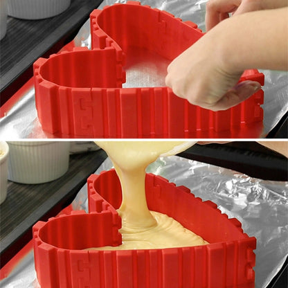 ELECTROPRIME Silicone Cake Mold Baking Tools DIY Multi-shape Cake Mold Kitchen Accessories,4 PCS DIY Cake Mold