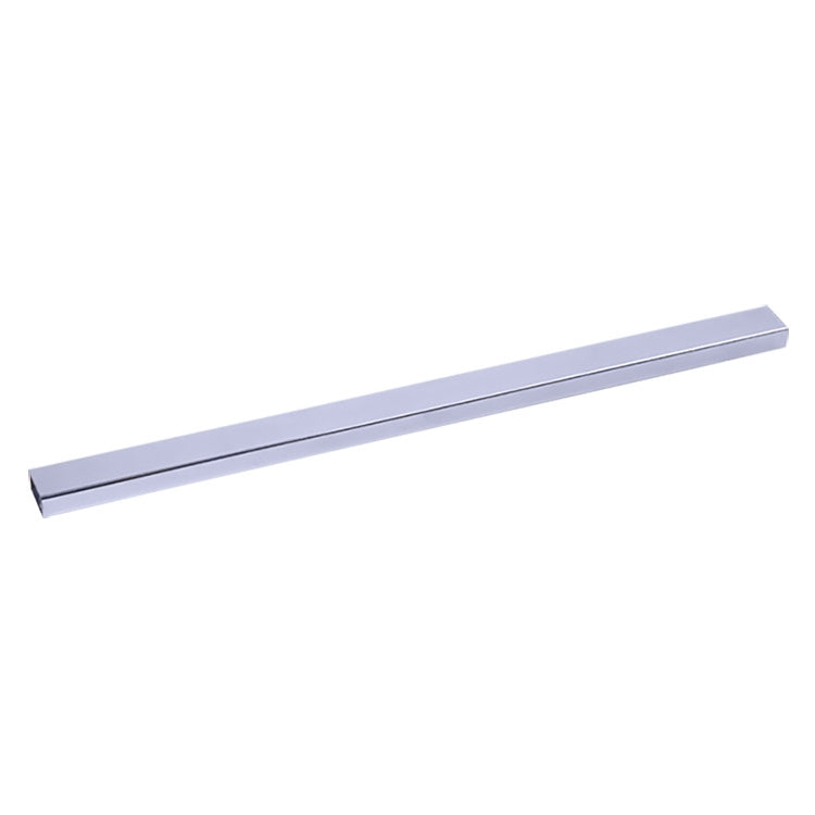ELECTROPRIME 15x30mm Supermarket Shelves Display Electroplated Square Crossbar hook Bracket, Length: 1m