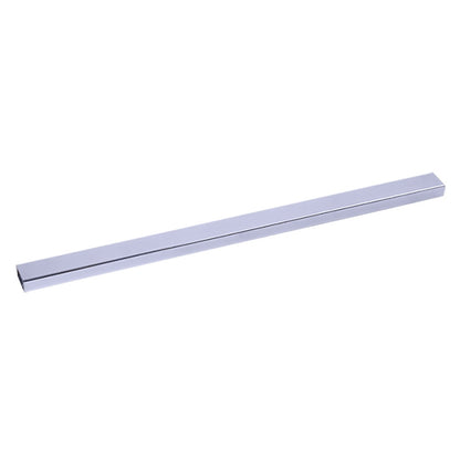 ELECTROPRIME 15x30mm Supermarket Shelves Display Electroplated Square Crossbar hook Bracket, Length: 1m