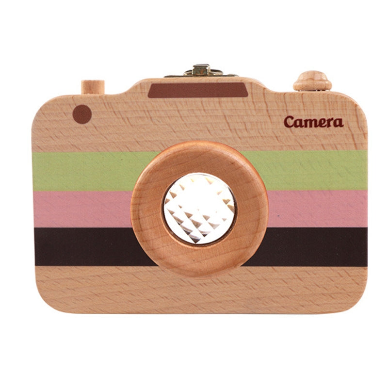 ELECTROPRIME Creative Wooden Children Camera Deciduous Tooth Preservation Box Baby Teeth Tooth House Storage Box