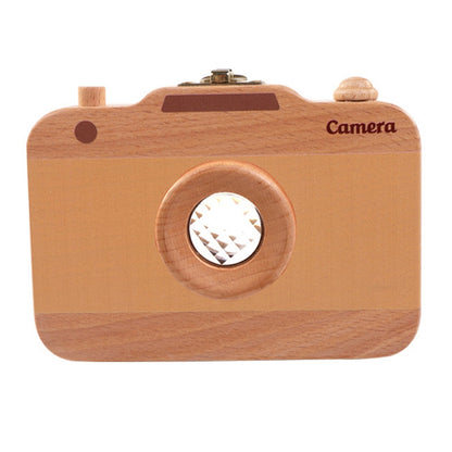 ELECTROPRIME Creative Wooden Children Camera Deciduous Tooth Preservation Box Baby Teeth Tooth House Storage Box