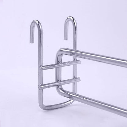 ELECTROPRIME 5pcs 5.8mm Supermarket Iron Grid Shelf Double Hook, Length: 25cm