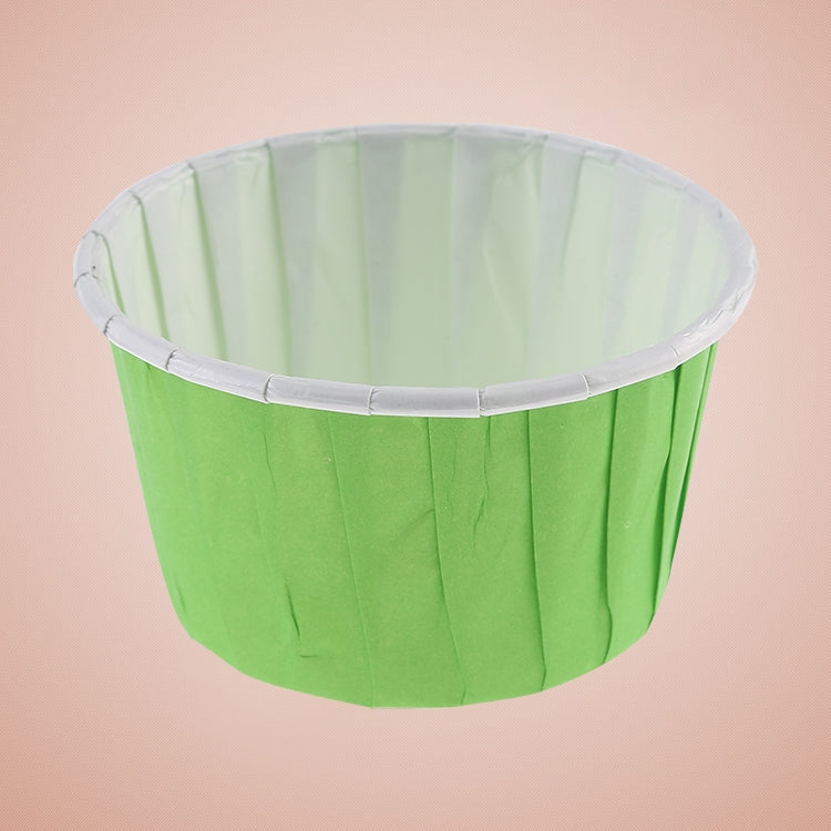 ELECTROPRIME 50pcs / Pack Round Lamination Cake Cup Muffin Cases Chocolate Cupcake Liner Baking Cup, Size: 5 x 3.8  x 3cm (Green)