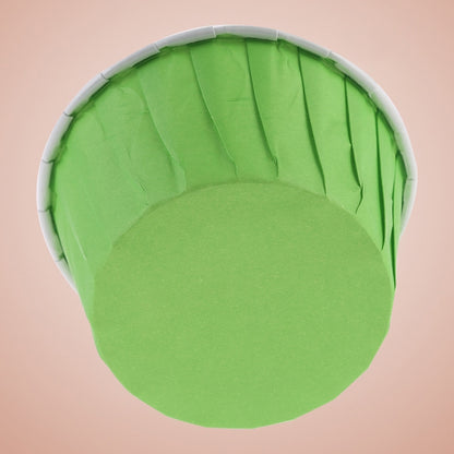 ELECTROPRIME 50pcs / Pack Round Lamination Cake Cup Muffin Cases Chocolate Cupcake Liner Baking Cup, Size: 5 x 3.8  x 3cm (Green)