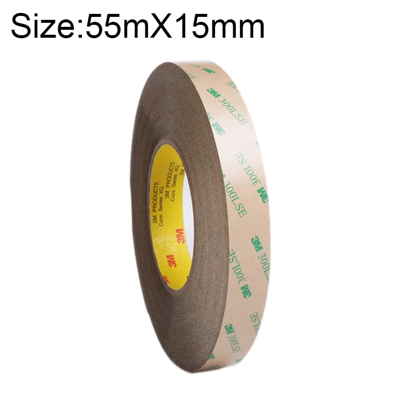 ELECTROPRIME Super Adhesive Ultra-thin Transparent and High-temperature Resistant Double-sided Traceless Tape, Size: 55m x 15mm
