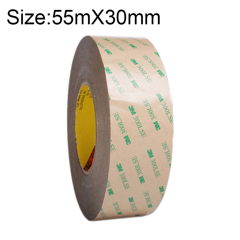 ELECTROPRIME Super Adhesive Ultra-thin Transparent and High-temperature Resistant Double-sided Traceless Tape, Size: 55m x 25mm
