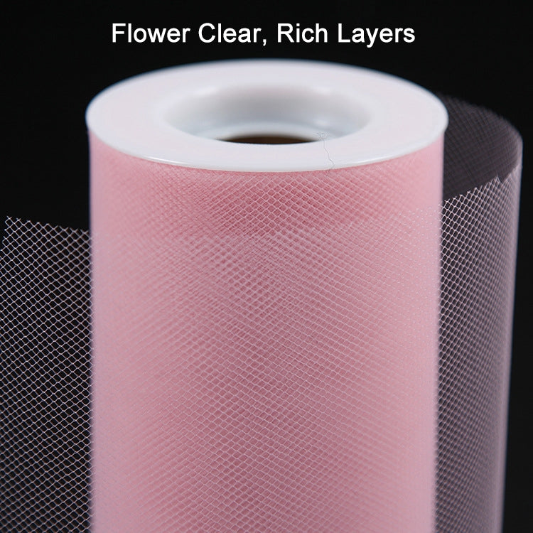 ELECTROPRIME Fashion 20D Polyester Tulle Roll, Wedding Birthday Decoration Decorative Crafts Supplies, Total Length: 22.8m, Width:15cm(Yellow)