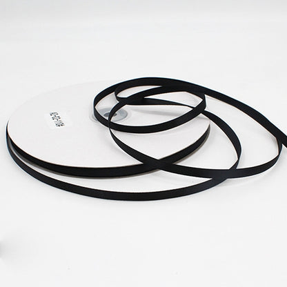 ELECTROPRIME High Density Polyester Hand Woven Ribbon, Size: 91m x 0.6cm(Black)