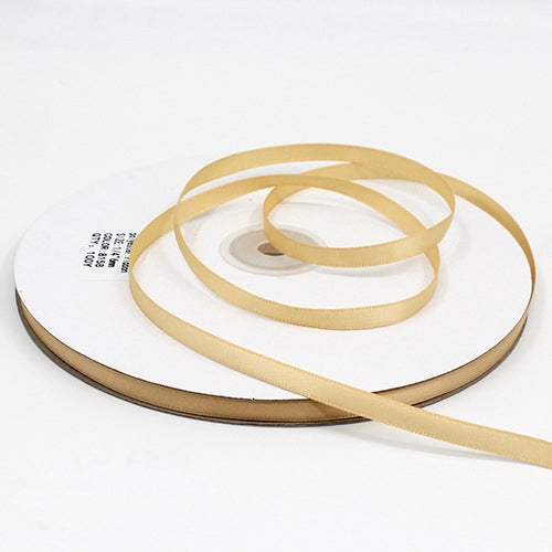 ELECTROPRIME High Density Polyester Hand Woven Ribbon, Size: 91m x 0.6cm(Gold)