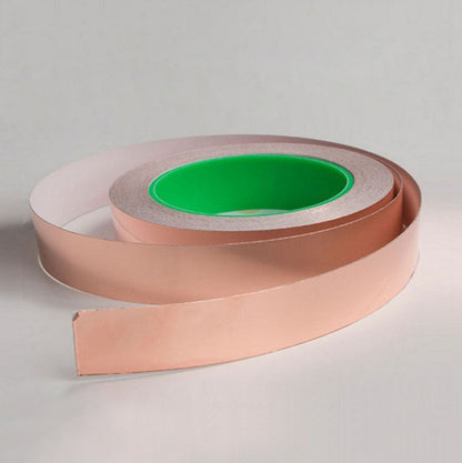 ELECTROPRIME Pure Copper Double-sided Conductive Copper Foil Tape Signal Masking Tape, Size: 20m x 30mm