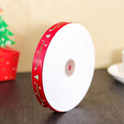 ELECTROPRIME Christmas Gift Box Flowers Packing Coloured Ribbon , Size: 91m x 2cm (Red)