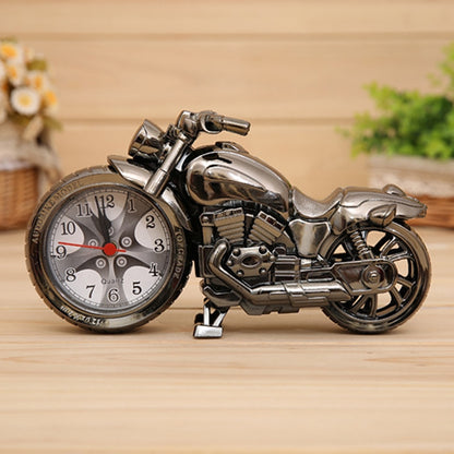 ELECTROPRIME Cartoon Motorcycle Alarm Clock Bedroom Plastic Pointer Alarm Clock, Size: 23*13*6cm(Black)
