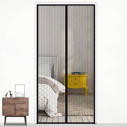 ELECTROPRIME Magic Mesh Magnetic Mosquito-proof Screen Door Curtain, Size:190x100cm(Black)