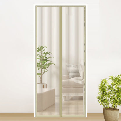 ELECTROPRIME Magic Mesh Magnetic Mosquito-proof Screen Door Curtain, Size:190x100cm(Beige)