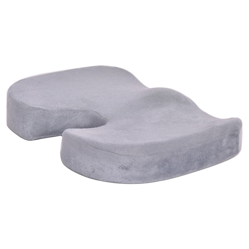 ELECTROPRIME W-shaped Rebound Memory Foam Anti-Hemorrhoids Car Health Buttock Cushion, Size: 45x35x7cm(Grey)