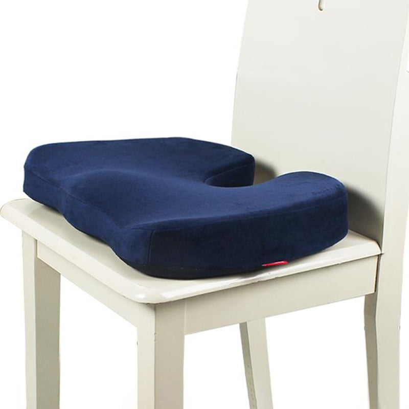 ELECTROPRIME W-shaped Rebound Memory Foam Anti-Hemorrhoids Car Health Buttock Cushion, Size: 45x35x7cm(Grey)
