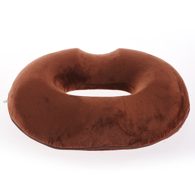 ELECTROPRIME Office Thickening Crystal Velvet Hip Anti-Hemorrhoids Cushion, Size: 45x41x7cm(Coffee)