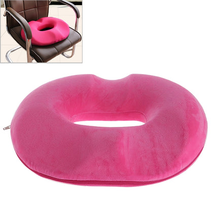 ELECTROPRIME Office Thickening Crystal Velvet Hip Anti-Hemorrhoids Cushion, Size: 45x41x7cm (Rose Red)