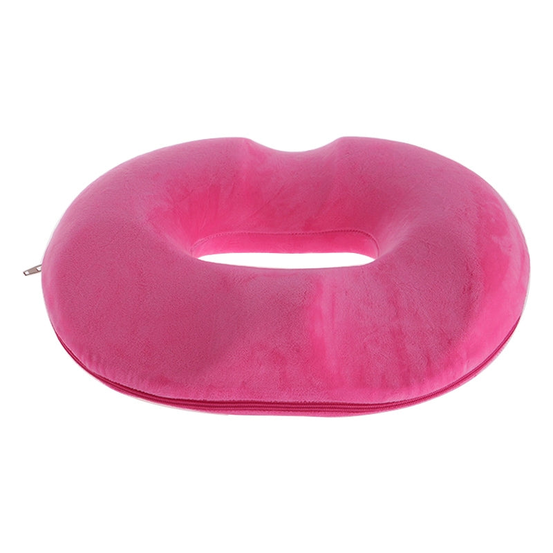 ELECTROPRIME Office Thickening Crystal Velvet Hip Anti-Hemorrhoids Cushion, Size: 45x41x7cm (Rose Red)