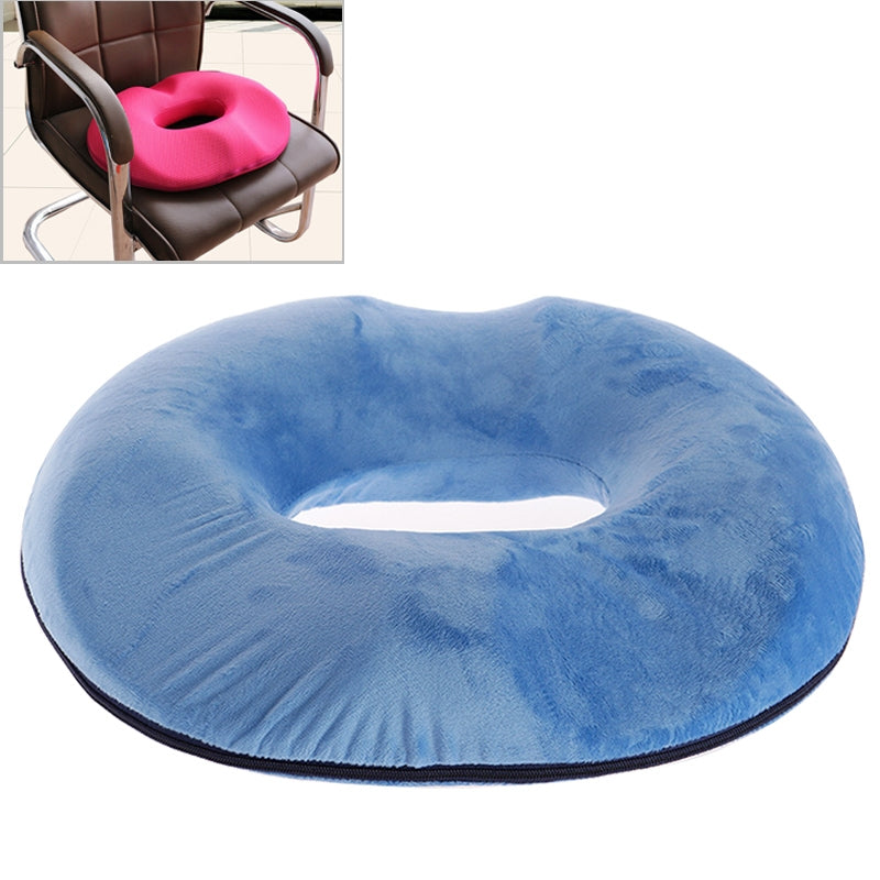 ELECTROPRIME Office Thickening Crystal Velvet Hip Anti-Hemorrhoids Cushion, Size: 45x41x7cm (Sky Blue)