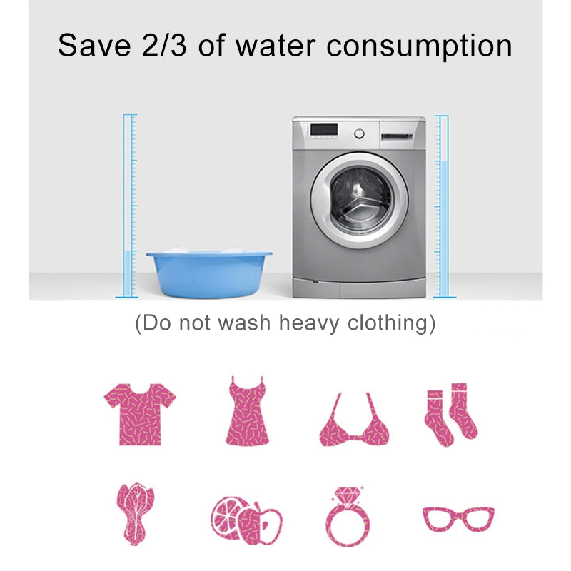 ELECTROPRIME Portable Mini Ultrasonic Washing Machine Cleaner for Clothing / Vegetable / Fruit